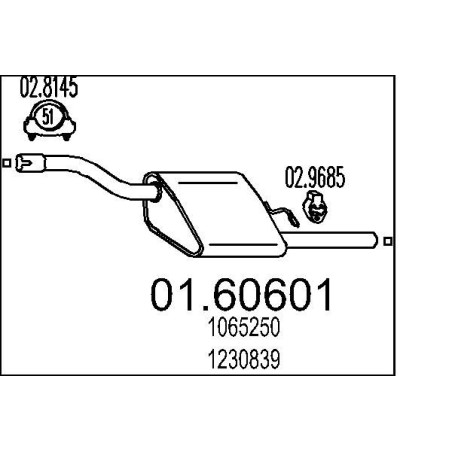 Koncový tlmic výfuku MTS 01.60601