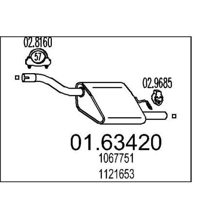 Koncový tlmic výfuku MTS 01.63420