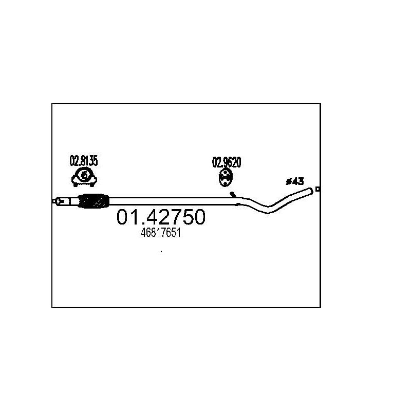 Výfukové potrubie MTS 01.42750