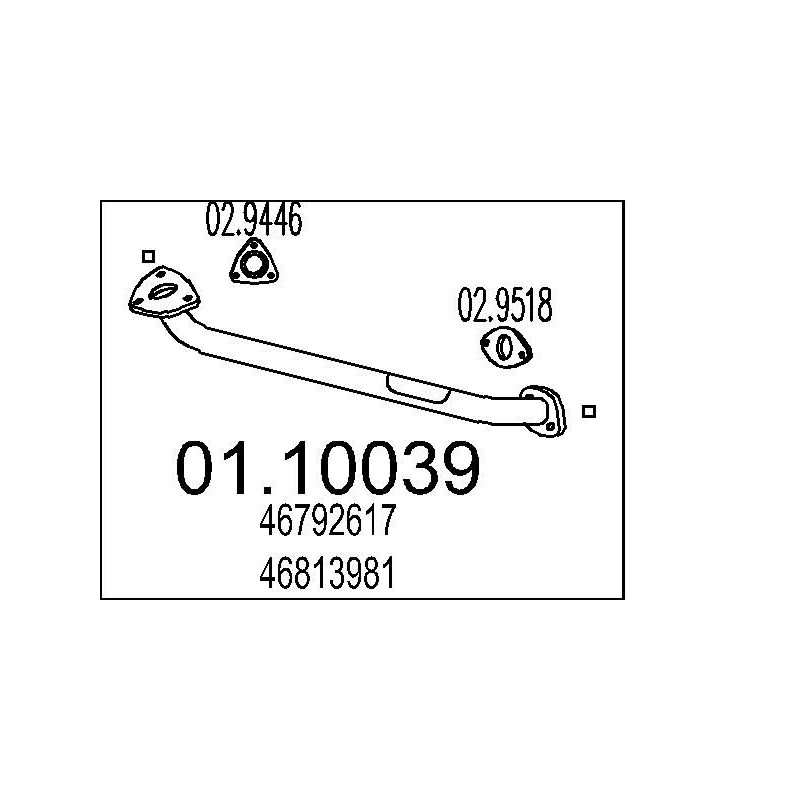 Výfukové potrubie MTS 01.10039
