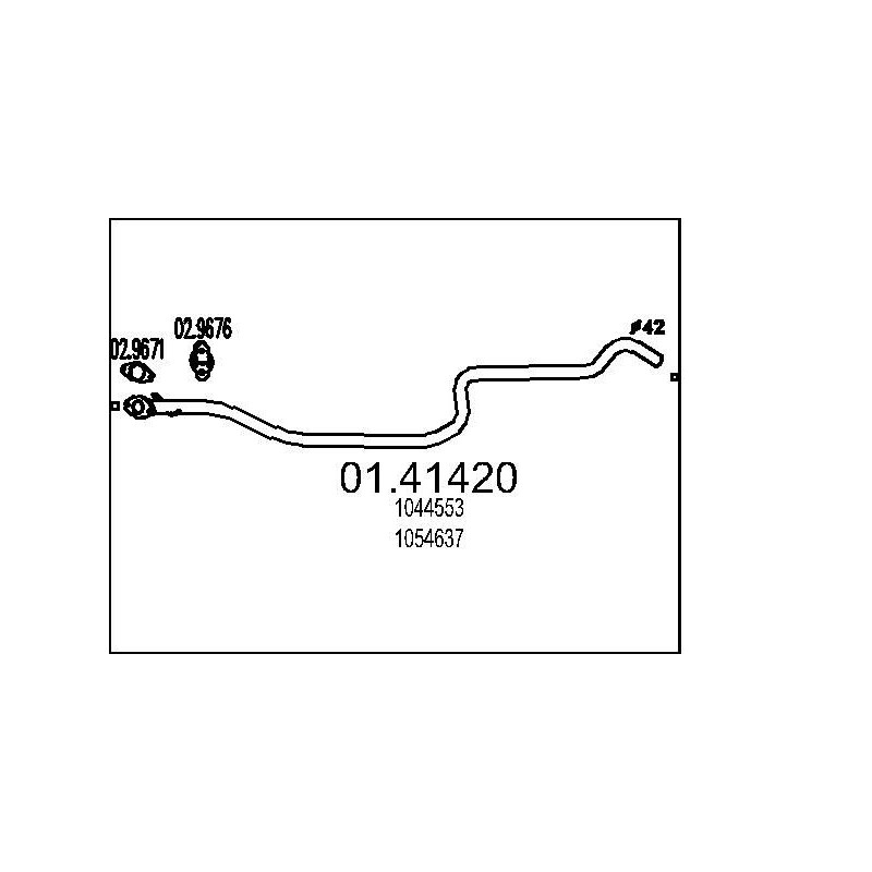 Výfukové potrubie MTS 01.41420