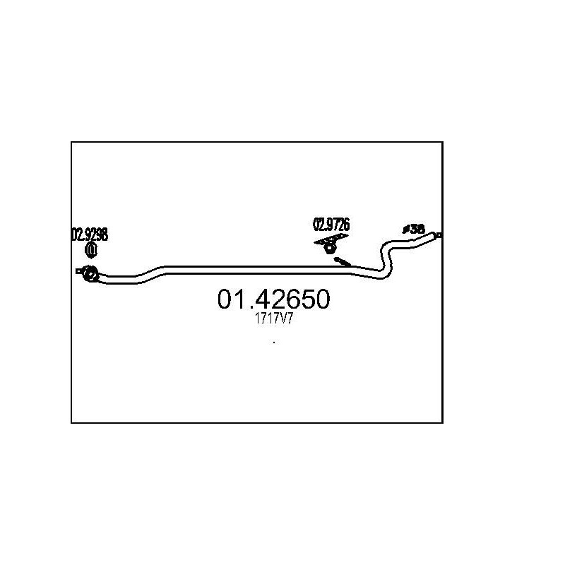 Výfukové potrubie MTS 01.42650