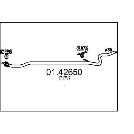 Výfukové potrubie MTS 01.42650
