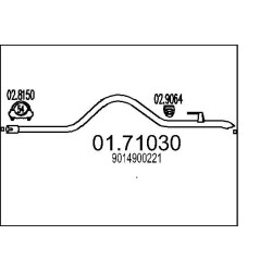 Výfukové potrubie MTS 01.71030
