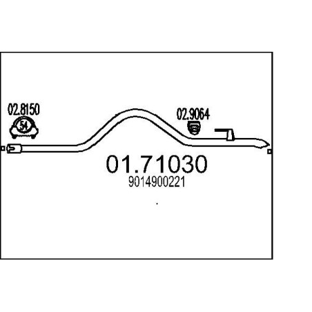 Výfukové potrubie MTS 01.71030