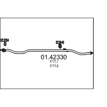 Výfukové potrubie MTS 01.42330