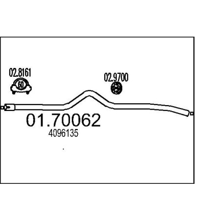 Výfukové potrubie MTS 01.70062