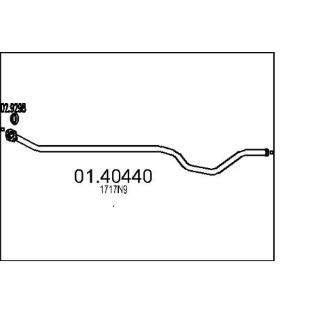 Výfukové potrubie MTS 01.40440