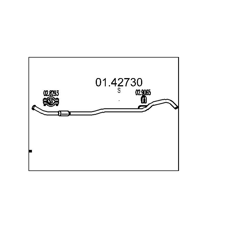 Výfukové potrubie MTS 01.42730