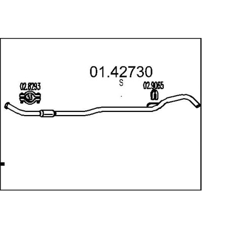 Výfukové potrubie MTS 01.42730