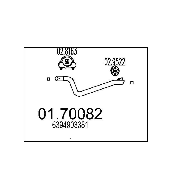 Výfukové potrubie MTS 01.70082