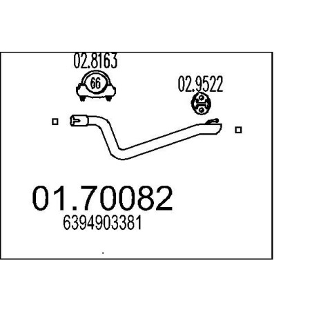 Výfukové potrubie MTS 01.70082
