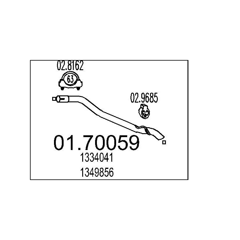 Výfukové potrubie MTS 01.70059