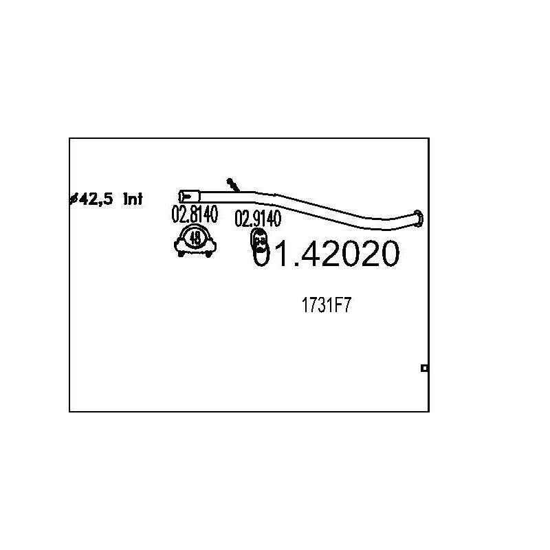 Výfukové potrubie MTS 01.42020