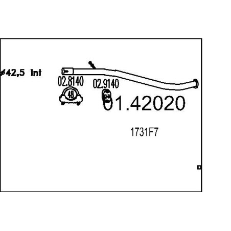 Výfukové potrubie MTS 01.42020