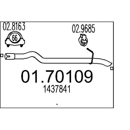 Výfukové potrubie MTS 01.70109