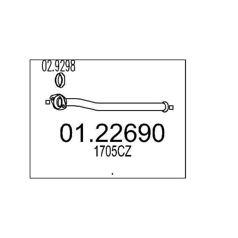 Výfukové potrubie MTS 01.22690