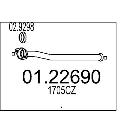 Výfukové potrubie MTS 01.22690