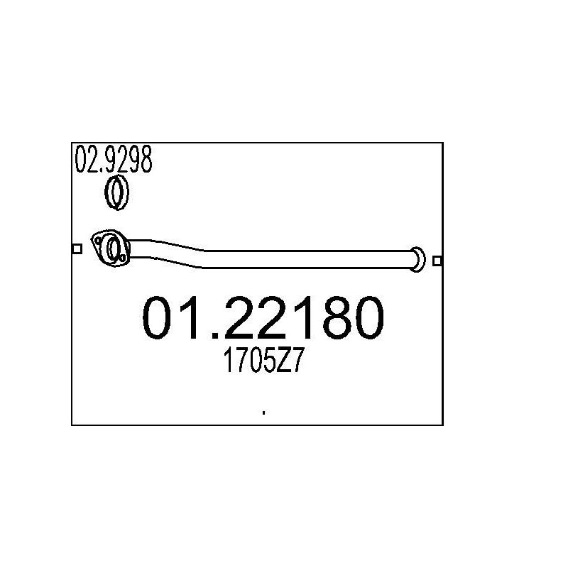 Výfukové potrubie MTS 01.22180