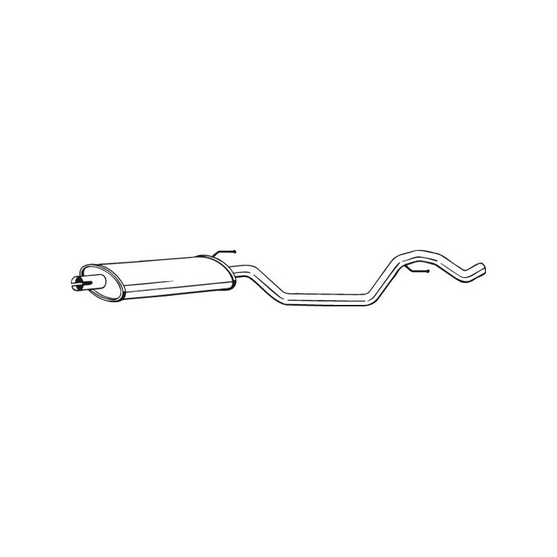 Stredný tlmič výfuku BOSAL 286-099