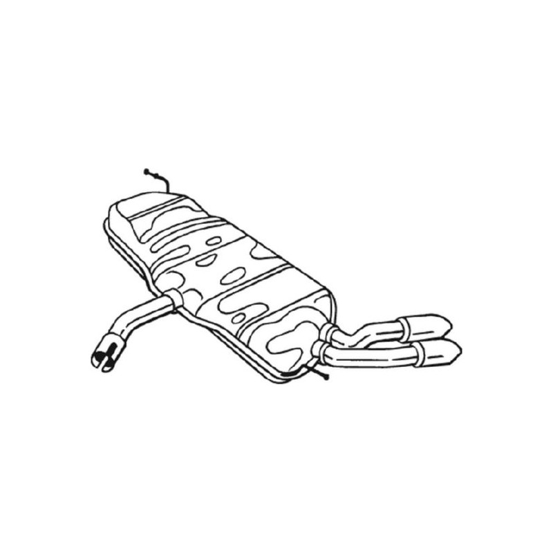 Koncový tlmič výfuku BOSAL 105-883