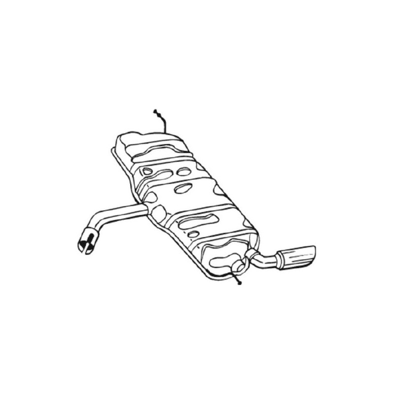 Koncový tlmič výfuku BOSAL 233-127