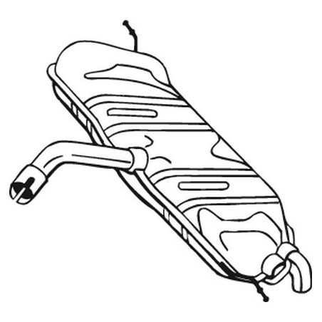 Koncový tlmič výfuku BOSAL 233-581