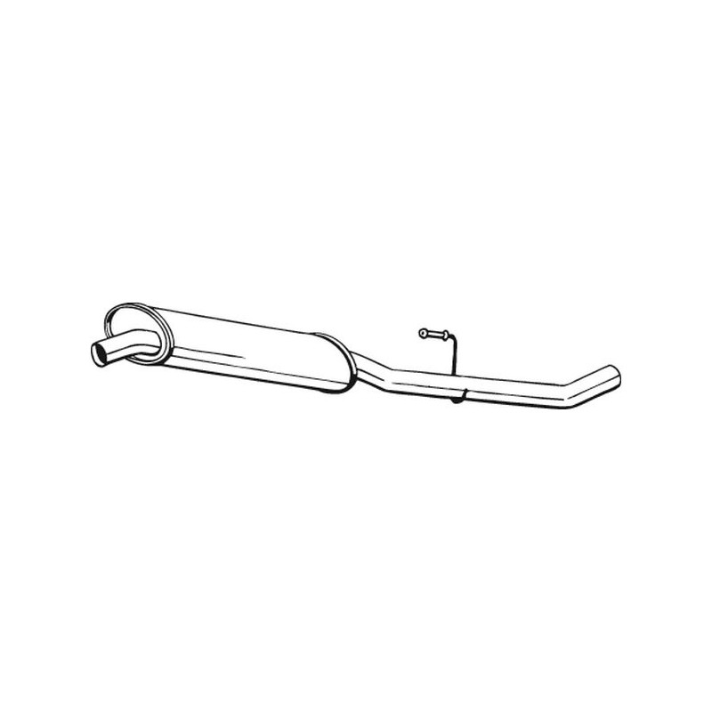 Stredný tlmič výfuku BOSAL 283-235