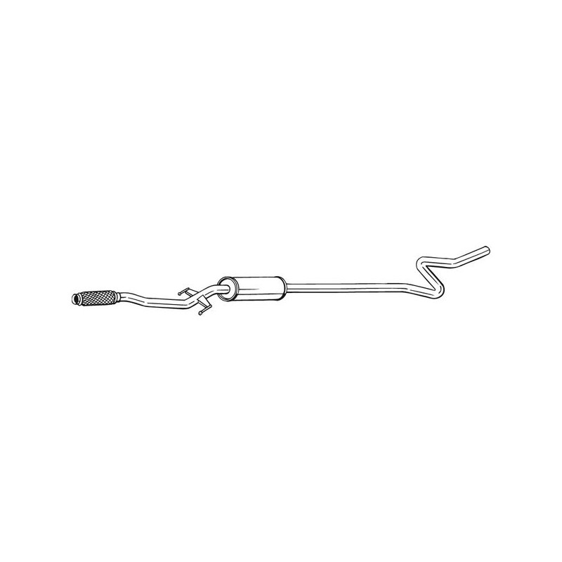 Stredný tlmič výfuku BOSAL 292-053