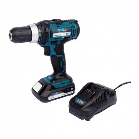 XTline Aku Vŕtačka 18V, 1xAKU 2.0Ah,nabíjačka 2,4A  XT102700-1B2