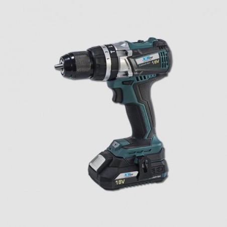 XTline Aku vŕtačka s príklepom bezuhlíková 18V BRUSHLESS s batériou 2,0Ah XT102860
