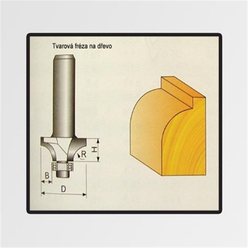 Trebor Fréza tvarová do dreva 21x8x3,97mm P70702