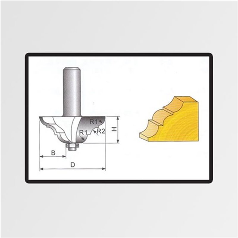 Trebor Fréza tvarová do dreva 47,1x19x19x7,13x5,55mm P72004