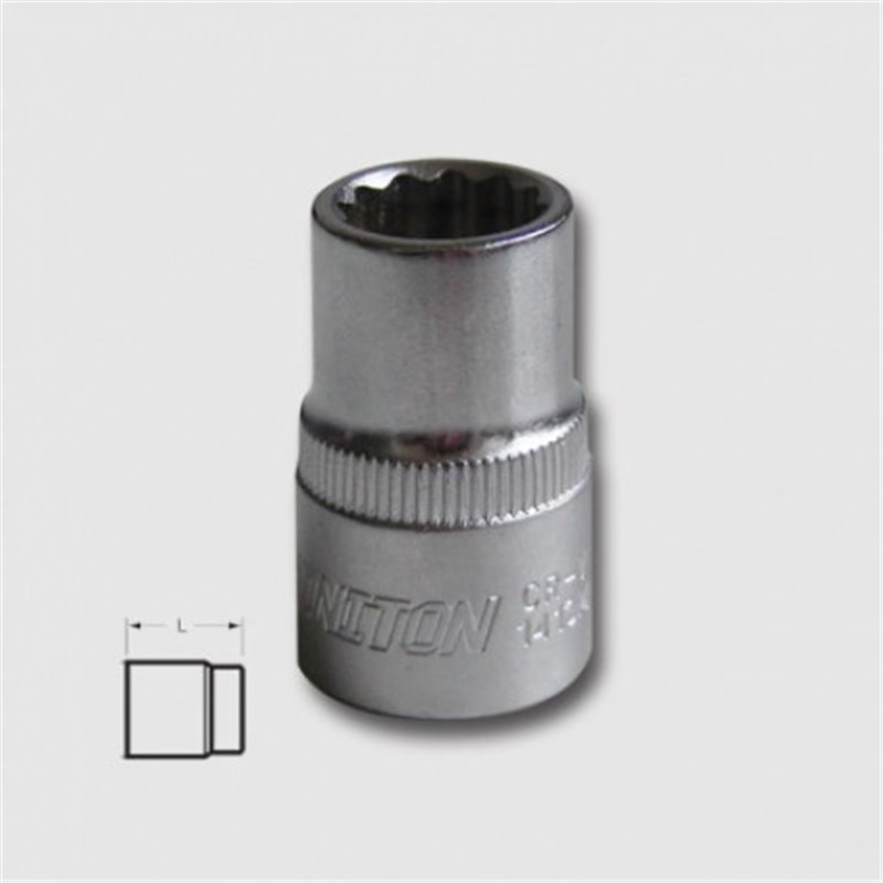 HONITON Hlavica 1/2&quot 9mm 12hranná nástrčná H1709/P