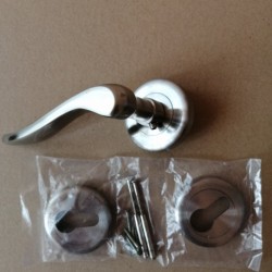 Trebor Kľučka FUEGO rozeta vložková Nikel-satina Z0