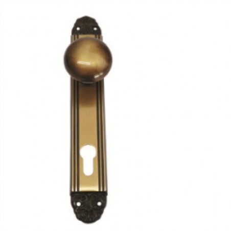 Trebor Kľučka SIMONA 90 kľučka/guľa vložková ľavá Hnedozlatá Simona SX/Victorian
