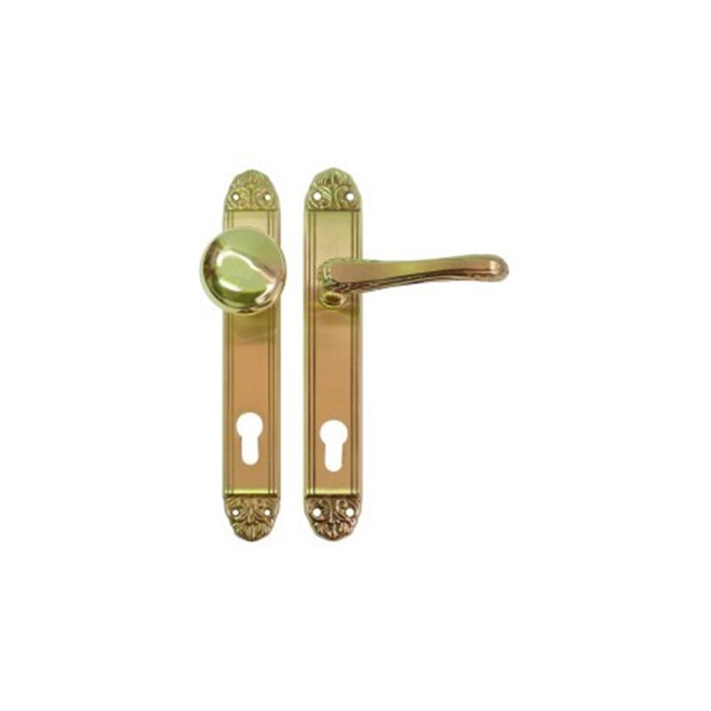 Trebor Kľučka SIMONA 90 kľučka/guľa vložková pravá Lesklá mosadz Simona DX/Victorian