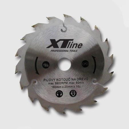 Trebor Kotúč pílový s SK plátmi na drevo 160x20mm/30 zubov TCT16030