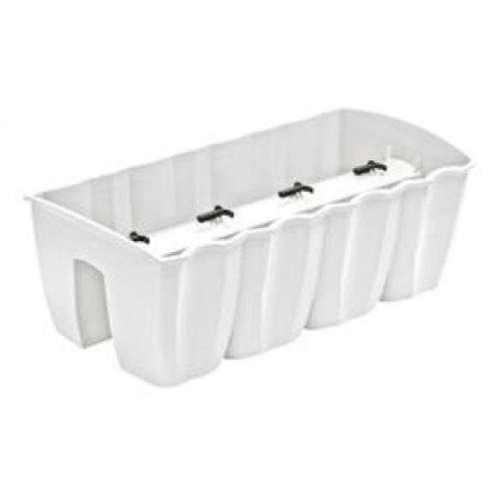 Trebor Kvetináč CROWN biely 58x28x20cm DCRO600/S449